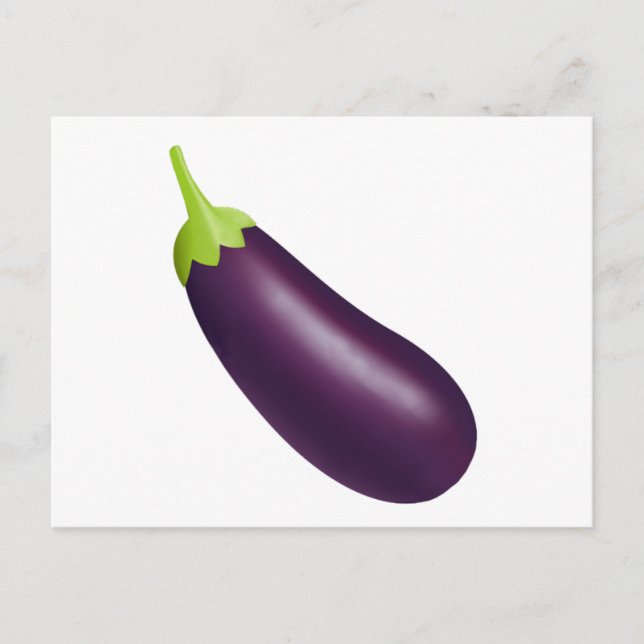 Eggplant Emoji Vykort (Framsida)