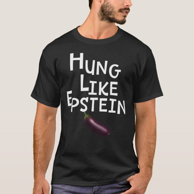 Eggplant Hung som Epstein Classic T-Shirt (Framsida)