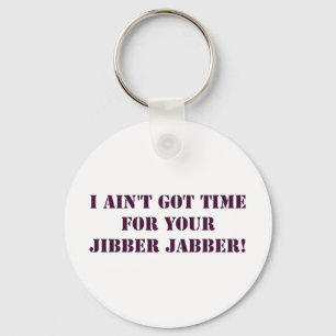 Eggplant Jibber Jabber Keychain Nyckelring