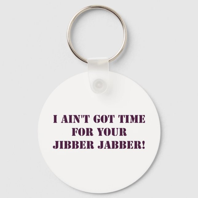 Eggplant Jibber Jabber Keychain Nyckelring (Framsida)