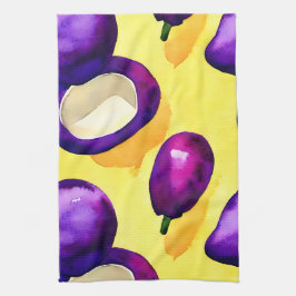 Eggplant - Kitchen Tea Towel Kökshandduk