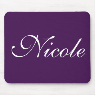 Eggplant Lila Mousepad, Anpassad Namn Musmatta