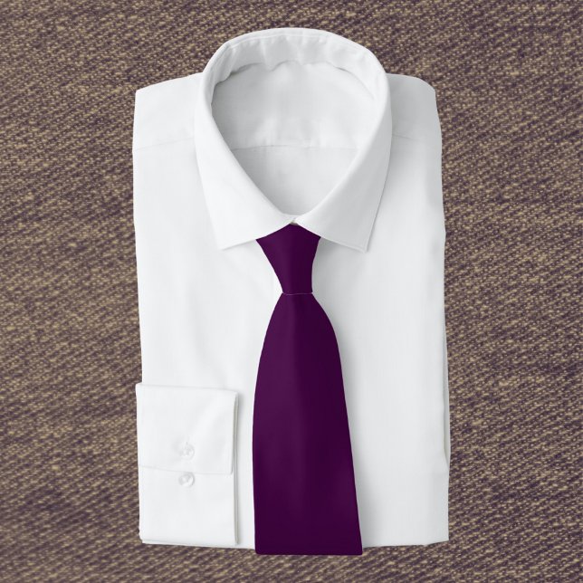 Eggplant Lila Solid Färg Slips (Skapare uppladdad)