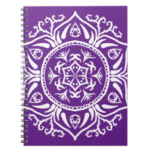 Eggplant Mandala Anteckningsbok
