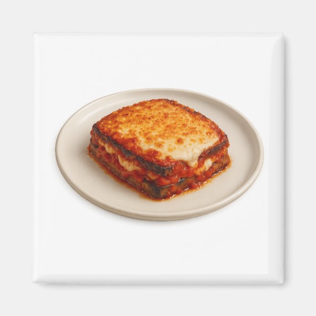 Eggplant Parmigiana Sticker Magnet (Framsidan)