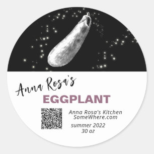 *~* EGGPLANT QR AP30, AVHYDRAT KANTIFRI RUNT KLISTERMÄRKE