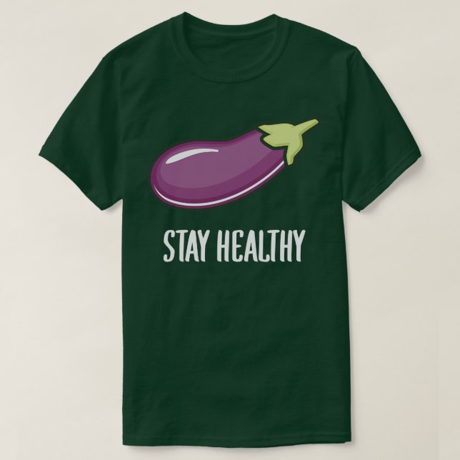 Eggplant Stanna friskt T Shirt (Design framsida)