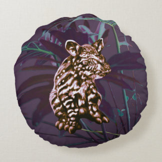 Eggplant tapir cushion rund kudde