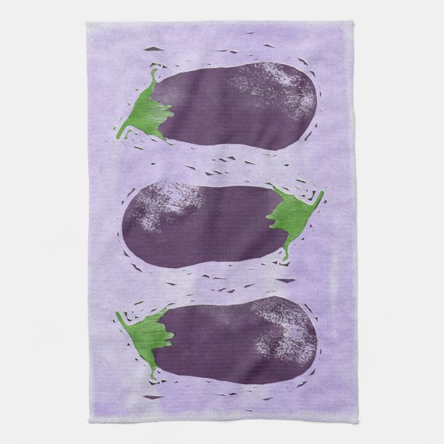 Eggplantor Kökshandduk (Vertikal)