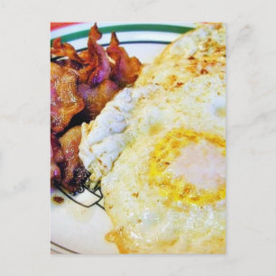Eggs Bacon Breakfast Vykort
