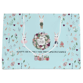 Eggs Bunny Wildblommor Personlig Blue Påsk