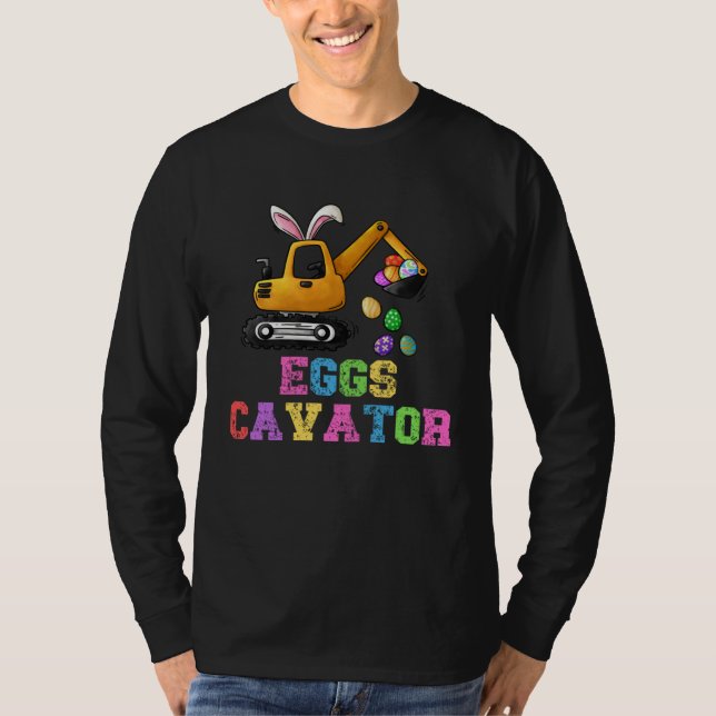 Eggs Cavator Hoppy Easter Day Rabbit Bunny Kids  1 T Shirt (Framsida)