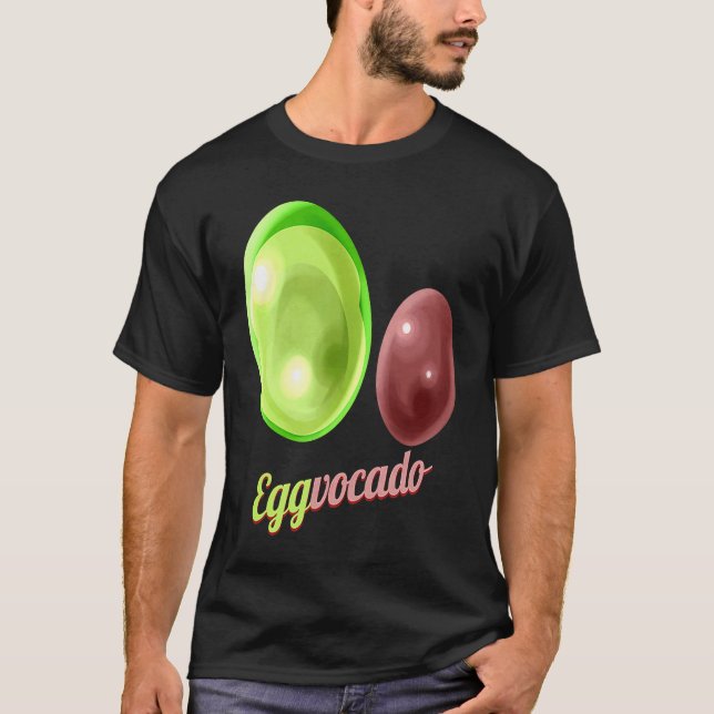 Eggs Painted As Avocado Eggvocado For Hunt on Eggs T Shirt (Framsida)