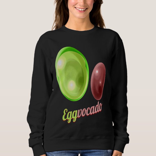 Eggs Painted As Avocado Eggvocado For Hunt on Eggs T Shirt (Framsida)