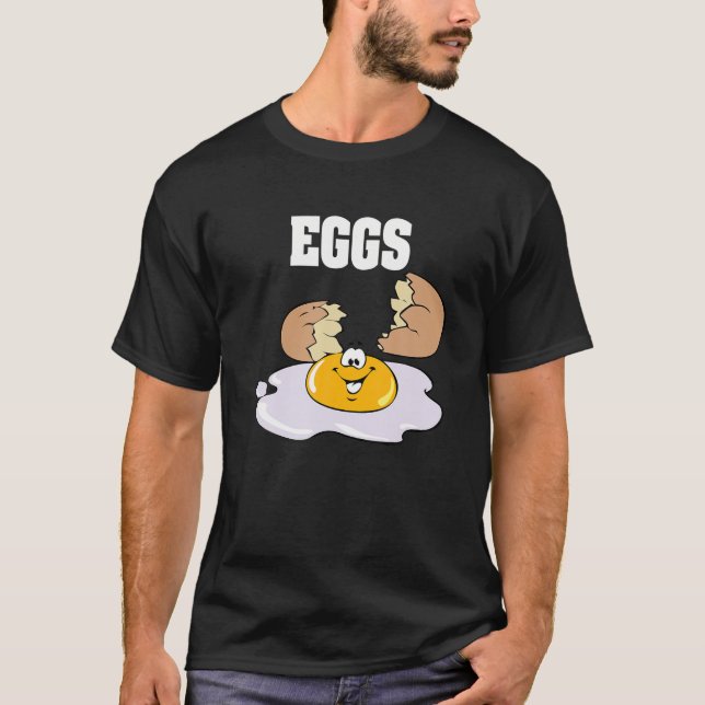 Eggs Par Halloween Costume Bacon Eggs T Shirt (Framsida)