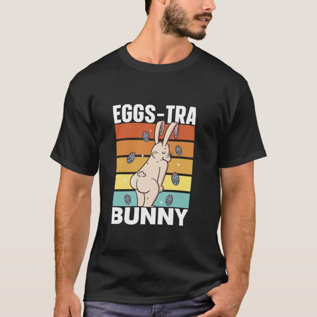 Eggs Tra Bunny Egg Lycklig Ord Påsk Long Sleev T Shirt (Framsida)