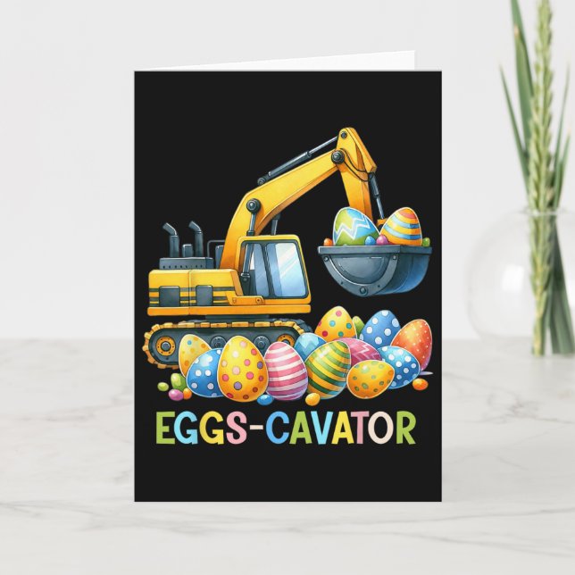 Eggscavator Easter Egg Hunt Construction Trucks To Kort (Framsida)