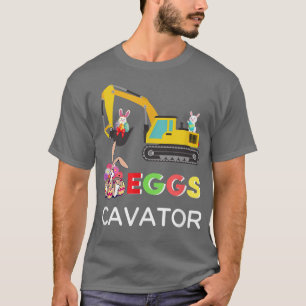 EGGSCAVATOR Eggs Cavator Kids Småbarn Cute Påsk T Shirt
