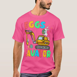 Eggscavator Funny Påsk Excavator Egg Hunting Tod T Shirt
