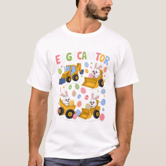 Eggscavator Påskägg Hunt Construction Lastbil T Shirt