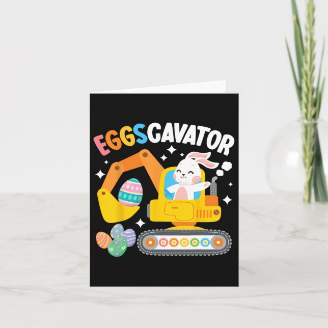 Eggscavator Påskägg Hunt Construction Lastbil Tod Kort (Framsida)