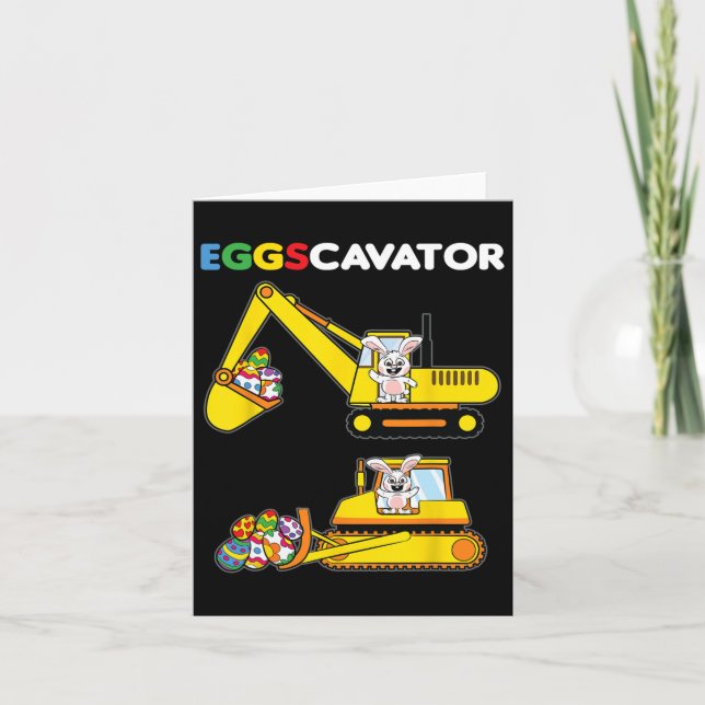 Eggscavator Påskhare Rabbit Egg Hunting Heavy Kort (Framsida)