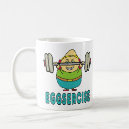 Eggsercise Egg Pun Exercise Kaffemugg