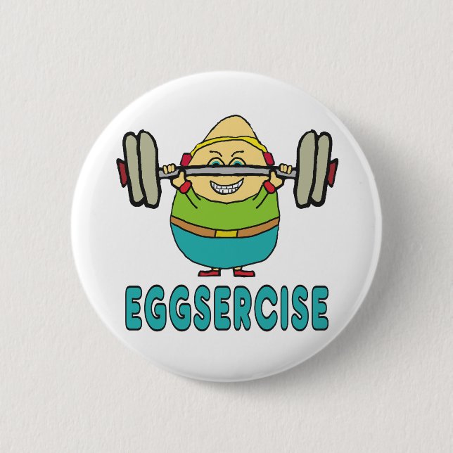 Eggsercise Egg Pun Exercise Knapp (Framsida)