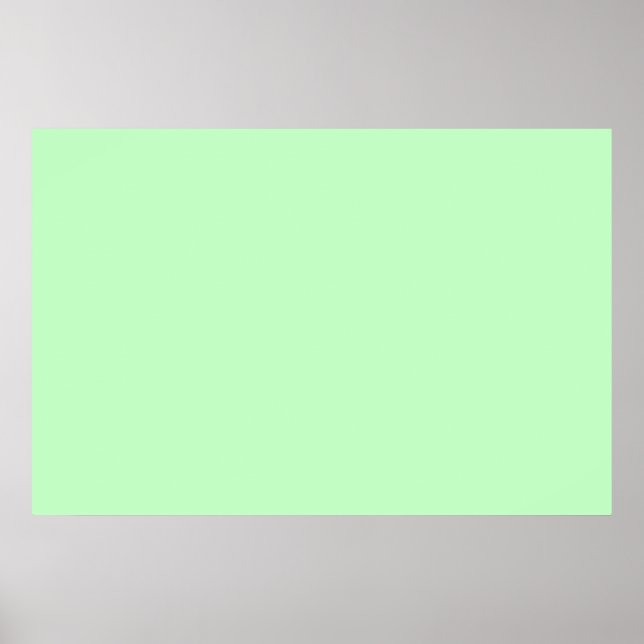 Eggshell Blue-Grönt Pastel Färg - bakgrund Poster (Framsidan)