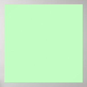 Eggshell Blue-Grönt Pastel Färg - bakgrund Poster