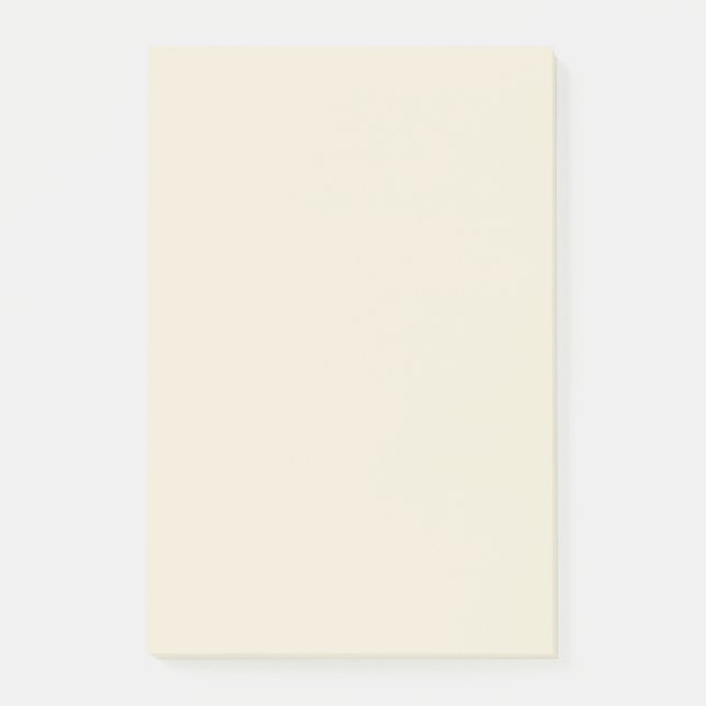 Eggshell Classy Färg samordnat Post-it Block (Framsida)