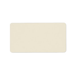Eggshell Solid Färg Adressetikett