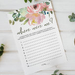 Eggshell-spel för  Blommigt var vi befann oss Flygblad<br><div class="desc">Var var vi i möhippan? Elegant Vattenfärgsutsmyckning och  Blommigt. Matchande objekt för att slutföra din händelsesamling finns i vårt Zazzle-arkiv!</div>