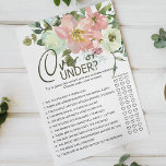 Eggshell-spel för  Rosa ros-Blommigt under Flygblad<br><div class="desc">Över- eller Under-möhippa-spel. Elegant Vattenfärgsutsmyckning och  Blommigt. Matchande objekt för att slutföra din händelsesamling finns i vårt Zazzle-arkiv!</div>