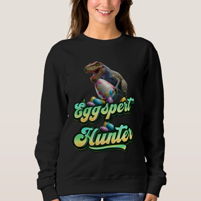 Eggspert Easter Eggs Hunter Easter Dinosaur Egg  4 T Shirt (Framsida)
