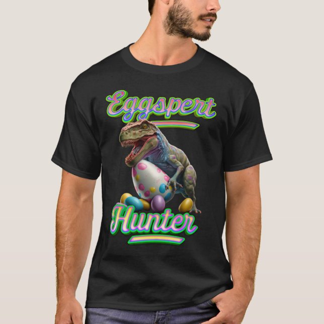 Eggspert Easter Eggs Hunter Easter Dinosaur Egg  5 T Shirt (Framsida)