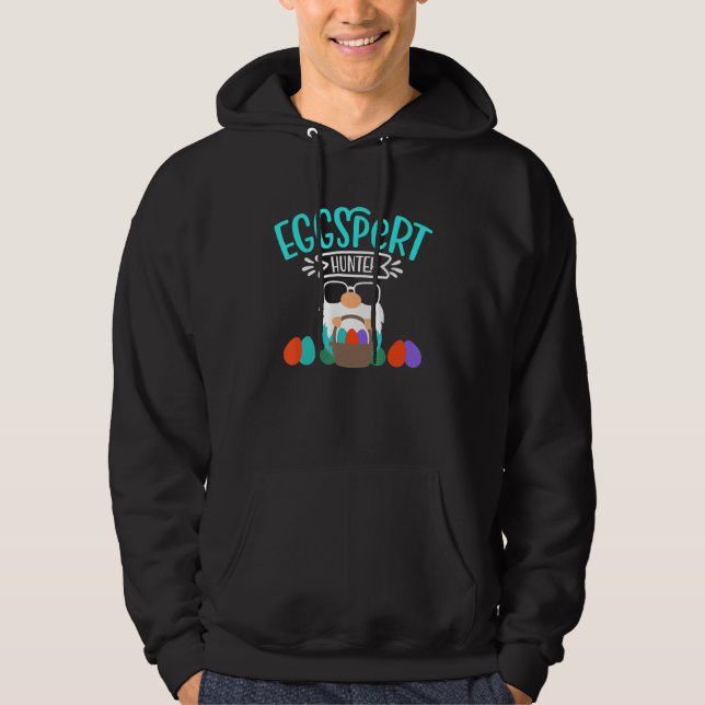 Eggspert Hunter Påsk Day Hunting Season Egg Hoodie (Framsida)