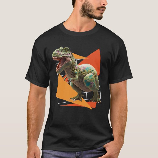 Eggspert Påskägg Hunt Dinosaur-Påskhare T Shirt (Framsida)