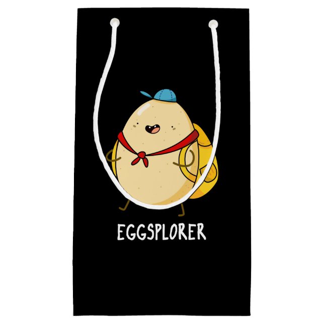 Eggsplorer Funny Egg Explorer Pun Mörk BG (Framsidan)