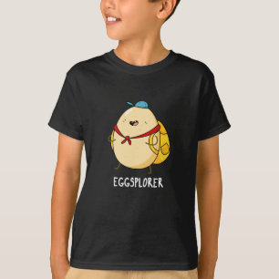 Eggsplorer Funny Egg Explorer Pun Mörk BG T Shirt