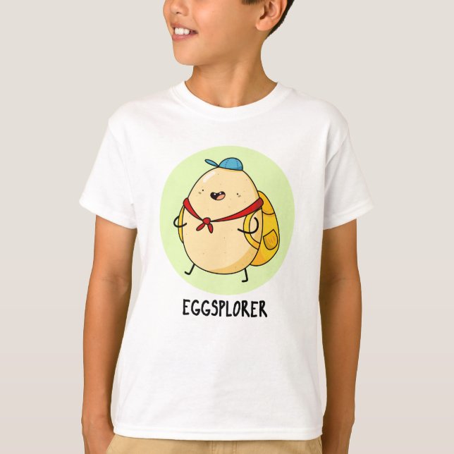 Eggsplorer Funny Egg Explorer Pun T Shirt (Framsida)