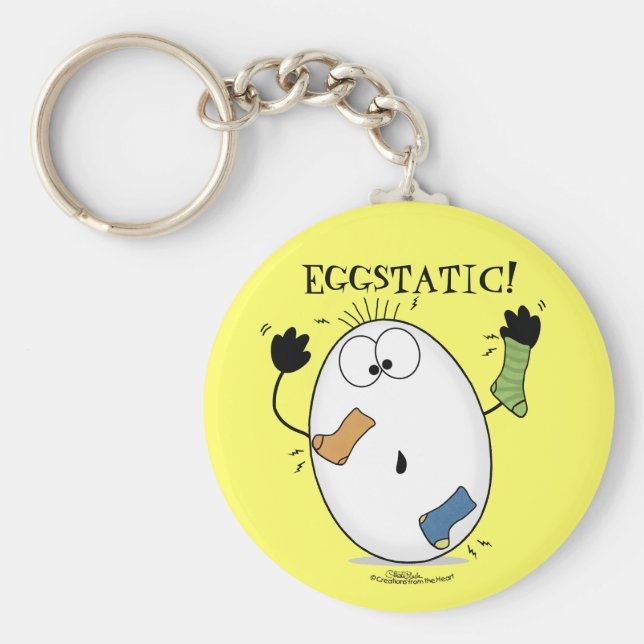 Eggstatiska ägg nyckelring (Framsidan)