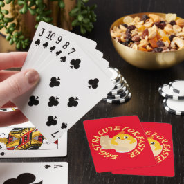EGGSTRA CUTE FOR PÅSK lustig påsk chick-gåva Casinokort