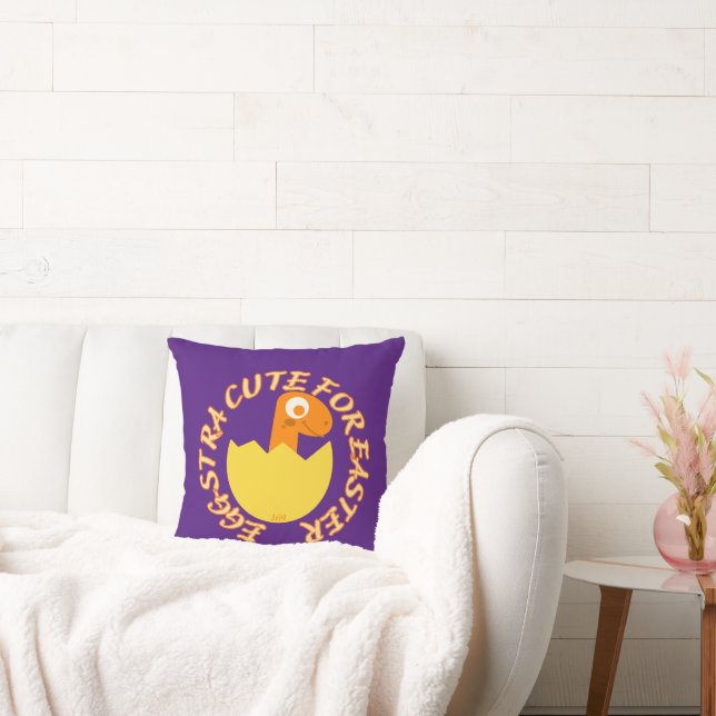 EGGSTRA CUTE FOR PÅSK lustig påsk dino-gåva Kudde (Soffa)