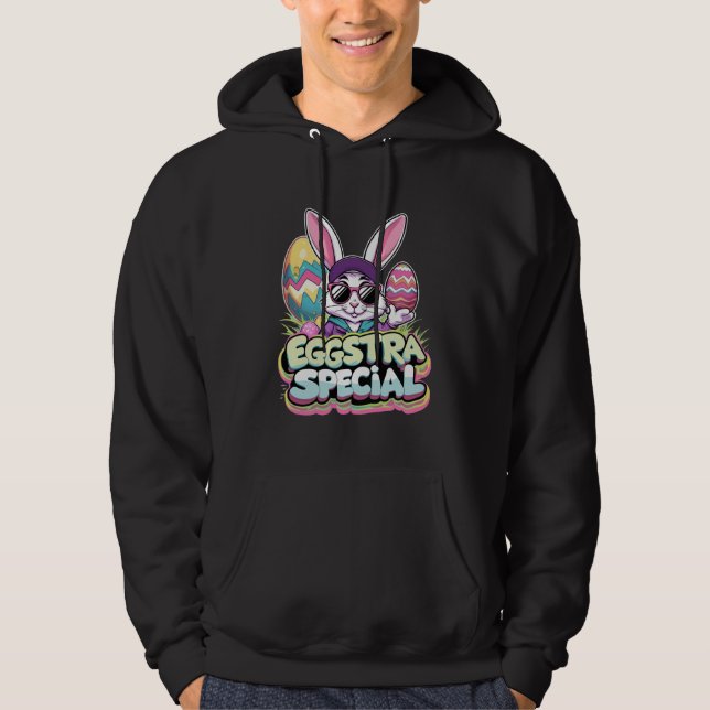 Eggstra-Påskhare för Speciell Coola med färgstark Hoodie (Framsida)