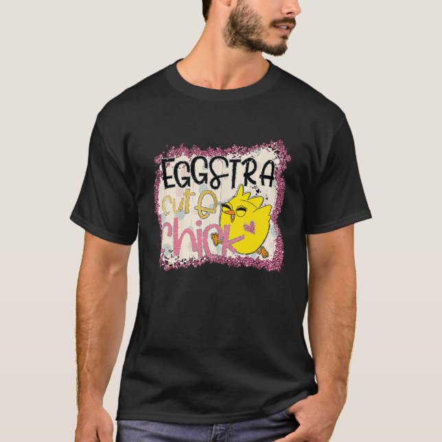 Eggstra Söta ägg chick söt baby chick chick T Shirt (Framsida)