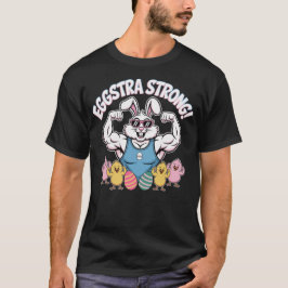 Eggstra Strong Påskhare Gym Workout T Shirt