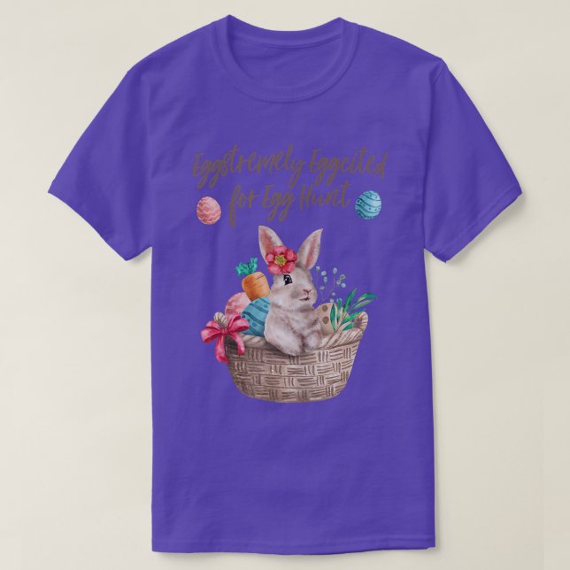 Eggstreely Eggted for Egg Hunt Kids Womens Öster T Shirt (Design framsida)