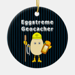 Eggstreme Geocaching Julgransprydnad Keramik