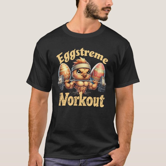 Eggstreme Workout T Shirt (Framsida)